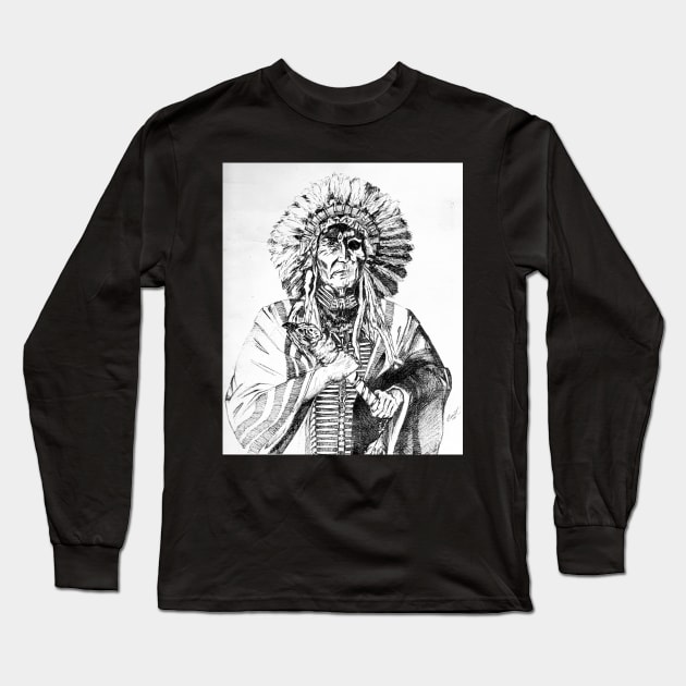 native elder #2 Long Sleeve T-Shirt by Cryptid Kitty